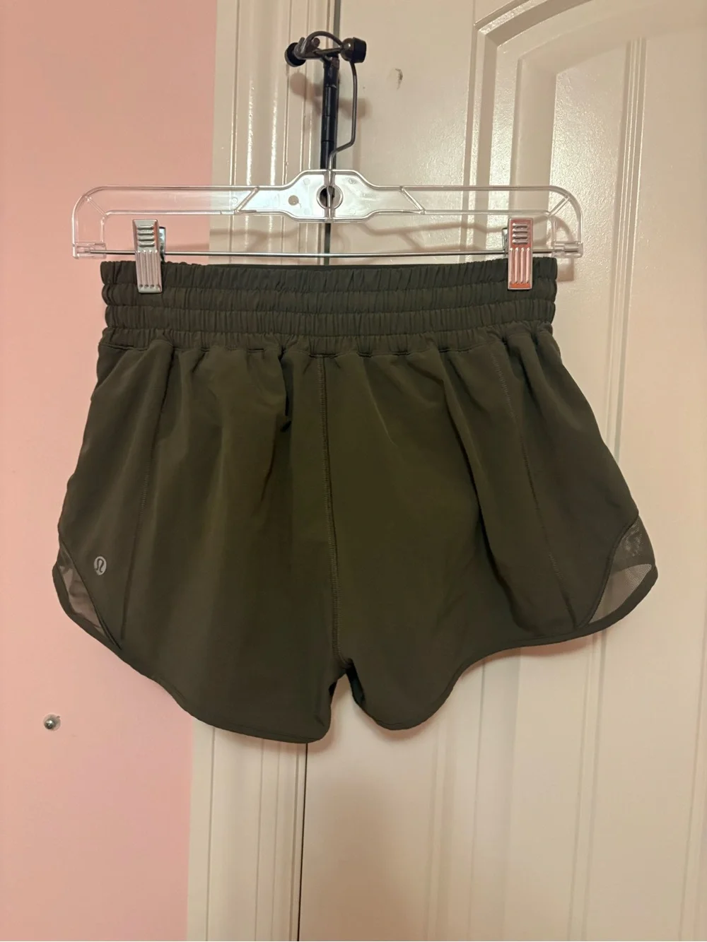 lululemon Olive Green Hotty Hot Shorts 2.5”